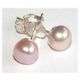 NATURAL PEARL SALMON TO PINK IN COLOURSET IN .925 STERLING SILVERSOLID, NOT PLATED